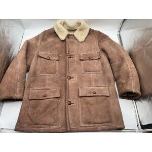 Vintage 1960s–70s Field & Stream Gordon & Ferguson Shearling Suede Jacket sz.40